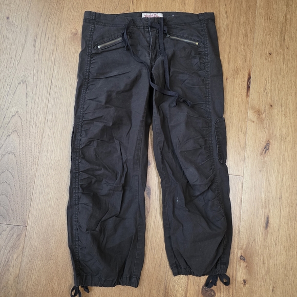 Paris Blues Brown Cargo Pants Junior's Size 5 - Picture 1 of 11